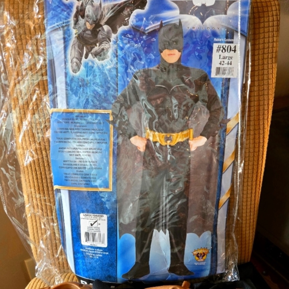 Batman Men’s Costume - Black and Gold